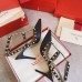 Valentino Rockstud Ankle Strap Pumps 100mm In Black Calfskin Valentino Rockstud Ankle Strap Pumps 100mm In Black Calfskin