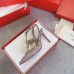 Valentino Rockstud Caged Pumps 100mm In Poudre Patent Leather Valentino Rockstud Caged Pumps 100mm In Poudre Patent Leather