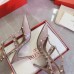 Valentino Rockstud Caged Pumps 100mm In Poudre Patent Leather Valentino Rockstud Caged Pumps 100mm In Poudre Patent Leather