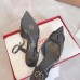 Valentino Vlogo Slingback Pumps 40mm In Black Calfskin Valentino Vlogo Slingback Pumps 40mm In Black Calfskin