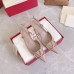 Valentino Vlogo Slingback Pumps 40mm In Poudre Calfskin Valentino Vlogo Slingback Pumps 40mm In Poudre Calfskin