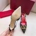 Valentino Vlogo Slingback Pumps 40mm In Black Leather Valentino Vlogo Slingback Pumps 40mm In Black Leather