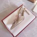 Valentino Vlogo Slingback Pumps 80mm In Platinum Lambskin Valentino Vlogo Slingback Pumps 80mm In Platinum Lambskin