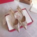 Valentino Vlogo Slingback Pumps 80mm In Platinum Lambskin Valentino Vlogo Slingback Pumps 80mm In Platinum Lambskin