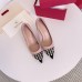 Valentino Beige Rockstud Pump 90mm with Black Patent Toe Cap Valentino Beige Rockstud Pump 90mm with Black Patent Toe Cap