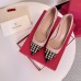 Valentino Beige Rockstud Pump 90mm with Black Patent Toe Cap Valentino Beige Rockstud Pump 90mm with Black Patent Toe Cap