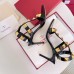 Valentino Roman Stud Pumps 80mm In Black Calfskin Valentino Roman Stud Pumps 80mm In Black Calfskin