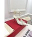 Valentino Roman Enameled Stud Pumps In White Calfskin