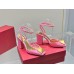 Valentino One Stud Pumps 90mm In Pink Patent Leather Valentino One Stud Pumps 90mm In Pink Patent Leather