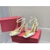 Valentino One Stud Pumps 90mm In White Patent Leather