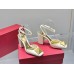 Valentino One Stud Pumps 90mm In White Patent Leather