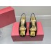 Valentino One Stud Slingback Pumps 60mm In Black Patent Leather