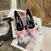 Versace Gianni Ribbon Pumps 80mm In Pink Patent Leather Versace Gianni Ribbon Pumps 80mm In Pink Patent Leather