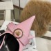 Versace Gianni Ribbon Pumps 80mm In Pink Patent Leather Versace Gianni Ribbon Pumps 80mm In Pink Patent Leather