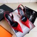 Versace La Medusa Slingback Pumps In Red Leather Versace La Medusa Slingback Pumps In Red Leather