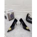 Versace La Medusa Pumps 105mm In Black Patent Leather Versace La Medusa Pumps 105mm In Black Patent Leather