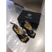 Versace Medusa Chain Sandals 110mm In Black Leather Versace Medusa Chain Sandals 110mm In Black Leather
