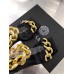 Versace Medusa Chain Sandals 110mm In Black Leather Versace Medusa Chain Sandals 110mm In Black Leather