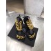 Versace Medusa Chain Sandals 110mm In Black Leather Versace Medusa Chain Sandals 110mm In Black Leather