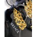 Versace Medusa Chain Sandals 110mm In Black Leather Versace Medusa Chain Sandals 110mm In Black Leather
