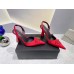 Versace La Medusa Slingback Pumps In Red Satin Versace La Medusa Slingback Pumps In Red Satin