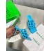 Bottega Veneta Stretch Twist Sandals In Blue Lambskin