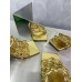 Bottega Veneta Stretch Twist Sandals In Gold Metallic Lambskin