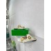 Bottega Veneta Stretch Buckle Sandals in White Calfskin