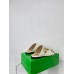 Bottega Veneta Stretch Buckle Sandals in White Calfskin