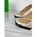 Bottega Veneta Stretch Buckle Sandals in White Calfskin