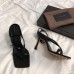 Bottega Veneta Ankle-strap Stretch Sandals In Black Leather Bottega Veneta Ankle-strap Stretch Sandals In Black Leather