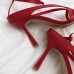 Bottega Veneta Ankle-strap Stretch Sandals In Red Leather Bottega Veneta Ankle-strap Stretch Sandals In Red Leather