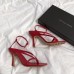 Bottega Veneta Ankle-strap Stretch Sandals In Red Leather Bottega Veneta Ankle-strap Stretch Sandals In Red Leather