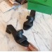 Bottega Veneta Band Sandals 55MM In Black Calfskin Bottega Veneta Band Sandals 55MM In Black Calfskin