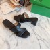 Bottega Veneta Band Sandals 55MM In Black Calfskin Bottega Veneta Band Sandals 55MM In Black Calfskin