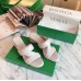 Bottega Veneta Band Sandals 55MM In White Calfskin Bottega Veneta Band Sandals 55MM In White Calfskin