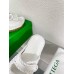 Bottega Veneta Jack Flat Slides in White Lambskin Bottega Veneta Jack Flat Slides in White Lambskin