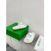 Bottega Veneta Jack Flat Slides in White Lambskin Bottega Veneta Jack Flat Slides in White Lambskin