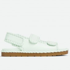 Bottega Veneta Jack Flat Slingback Sandals in Glacier Lambskin Bottega Veneta Jack Flat Slingback Sandals in Glacier Lambskin