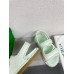 Bottega Veneta Jack Flat Slingback Sandals in Glacier Lambskin