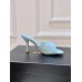 Bottega Veneta Blink Mules 80mm in Blue Intrecciato Lambskin Bottega Veneta Blink Mules 80mm in Blue Intrecciato Lambskin