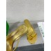 Bottega Veneta Blink Sandals 50mm in Gold Metallic Lambskin Bottega Veneta Blink Sandals 50mm in Gold Metallic Lambskin