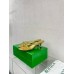 Bottega Veneta Blink Sandals 50mm in Gold Metallic Lambskin Bottega Veneta Blink Sandals 50mm in Gold Metallic Lambskin
