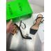 Bottega Veneta Knot Sandals 90mm in Black Lambskin
