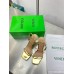 Bottega Veneta Knot Sandals 90mm in Gold Leather