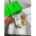 Bottega Veneta Knot Sandals 90mm in Gold Leather