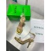 Bottega Veneta Knot Sandals 90mm in Gold Leather