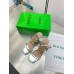 Bottega Veneta Knot Sandals 90mm in Silver Leather Bottega Veneta Knot Sandals 90mm in Silver Leather