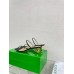 Bottega Veneta Knot Sandals 45mm in Black Lambskin