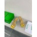Bottega Veneta Knot Sandals 45mm in Gold Lambskin